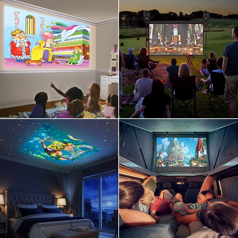 HighPeak Portable Advanced Mini Projector - All Apps/OTT+ Supported